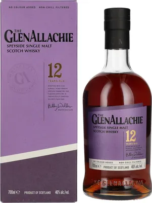 Image de The GlenAllachie 12 Years Old Speyside Single Malt 46% Vol. 0,7l en boîte cadeau