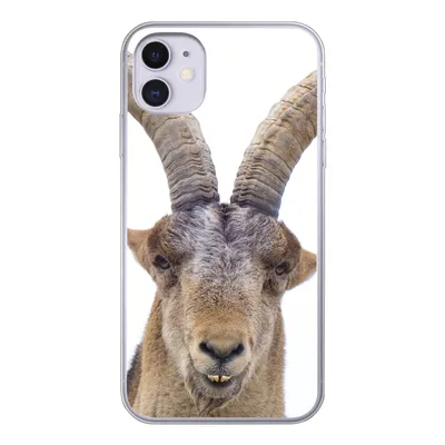 Produktbild von MuchoWow® Handyhülle Schutzhülle Hülle für iPhone 11 Steinbock - Tiere - Hoorn Silikon Softcase Handy Hülle - Handytasche