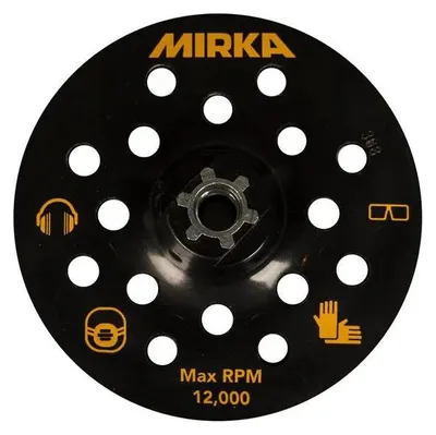 Produktbild von MIRKA Schleifteller für Poliermaschine PS1437 Ø 125 mm 17-Loch Klett (1 St)