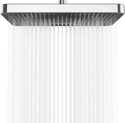 Produktbild von Quadratische Regendusche 35x22cm Edelstahl Chrom