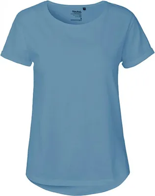 Produktbild von Neutral O80012 | Damen Roll Up Sleeve T-Shirt / Single Jersey Strick - Farbe: Dusty Indigo - Größe: M