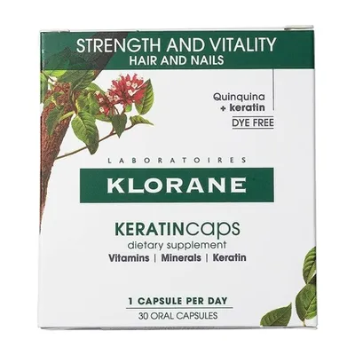 Produktbild von Nahrungsergänzungsmittel mit Keratin für Haare und ca. 30 U von Klorane, 30 Stk