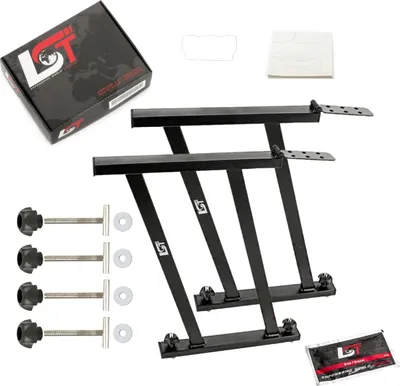Produktbild von 2x Schienen Unterlage Multiflexboard Konsolen mit Scharnier für VW T5 T6 V VI