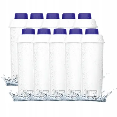 Produktbild von Sillar 10 Pack Wasserfilter für Delonghi Kaffeemaschinen DLSC002, SER3017 & 5513292811 - Kompatibel mit ECAM, ESAM, ETAM Serie
