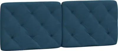 Produktbild von vidaXL Kopfteil-Kissen Blau 140 cm Samt