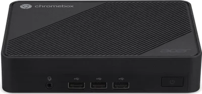 Zdjęcie produktu dla Acer Chromebox Mini Entreprise CXM1 - Mini PC - 1 x Celeron N4500 / 1.1 GHz - RAM 8 GB - Flash - eMMC 32 GB - UHD Graphics - 1GbE, Wi-Fi 6 - WLAN: Bluetooth 5.0, 802.11a/b/g/n/ac/ax - Chrome OS - Monitor: brak - Czarny (DT.Z46EH.001)