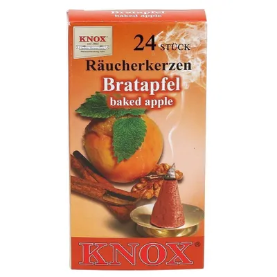 Produktbild von KNOX - Räucherkerzen Räucherkegel Gr. M - Bratapfel
