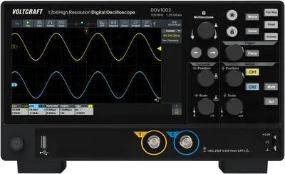 Produktbild von Voltcraft DOV1002 Digital-Oszilloskop 100 MHz 2-Kanal 1.25 GSa/s 50 Mpts 12 Bit (VC-16753915)