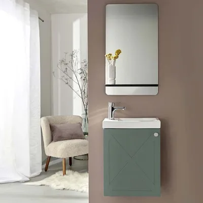 Immagine prodotto di Mobile lavabo AVA + specchio + set rubinetto