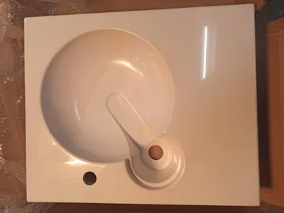 Produktbild von Polycer | Waschbecken Compactino - 60x50x12 Cm - Weiß - Rechteckig - Für Waschmaschinen