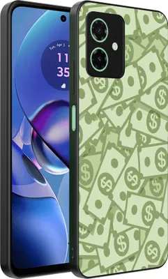 Productafbeelding van Smartphonica TelefoonhoesjeGeschikt voor de Motorola Moto G64 met geldmotief - TPU achterkant hoesje met geldontwerp