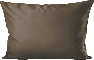Produktbild von Kissenhülle Wildseide Optik uni 40x60 cm taupe dunkel