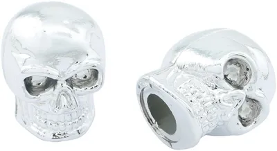 Produktbild von Contec Ventilkappen Paar Skull Chrom