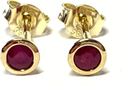 Produktbild von Ohrring 585/- Gelbgold Rubin facettiert 3,5mm Ohrstecker