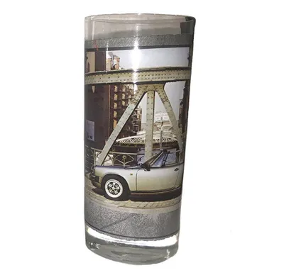 Produktbild von Porsche Longdrinkglas 1988 - 911 Targa, Porsche Design Longdrinkglas Sammlertasse 300ml, aus hochwertigem Kristallglas, Rarität, Sammler Stück