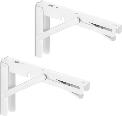 Produktbild von SOTECH 1 Paar klappbare Wandkonsolen weiß, Tragkraft 150 kg, 200 x 121 mm