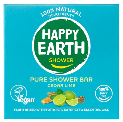 Obrázek produktu pro Mýdlo Happy Earth – cedr a limetka (90 g)