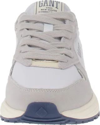 Front view of a low-top sneaker.