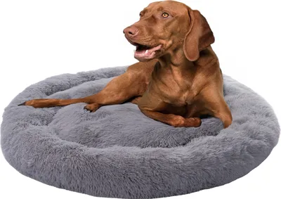 Produktbild von Hundebett Katzenbett Flauschig Hundekissen Hundesofa Hundedecke Hundekörbchen Ø120 cm