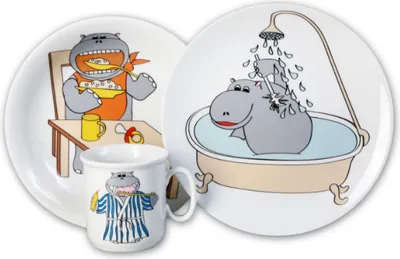 Obrázok produktu pre Thun Detská súprava Hippo, 3 kusy