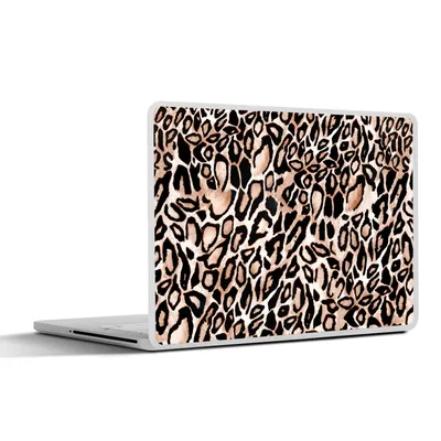 Produktbild von MuchoWow® Laptop Aufkleber Sticker Cover Pantherdruck - Braun - Schwarz - Flecken 40x30 cm - Laptop Dekoration - Selbstklebend