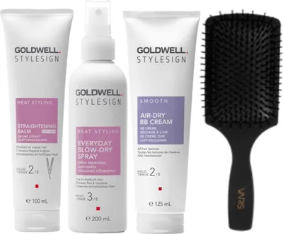Produktbild von Goldwell Sleek Haarpflege-Set für langanhaltend glattes und geschmeidiges Haar