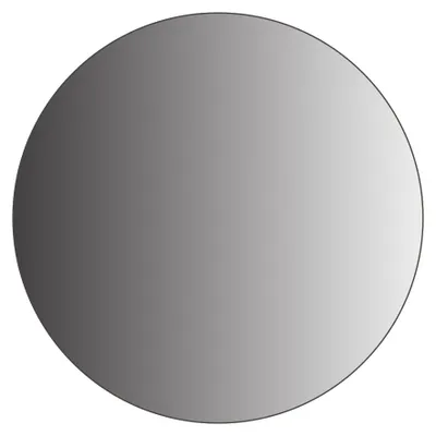 Produktbild von Badspiegel mit Beleuchtung Rund TALOS LED CESA Shine in matt Schwarz Ø60 cm - umlaufendes hinterleuchtetes Raumlicht in Neutralweiß - feuchtraumgeeignet durch Aluminiumrahmen