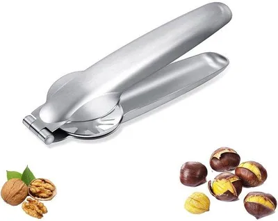 Productafbeelding van Unyqoos® Kastanjesnijder van roestvrij staal – Kastanjesnijder met antisliphandvat, kruisvormige snede en hefmechanisme
