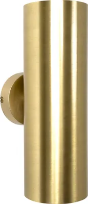 Produktbild von Wandleuchte Echt-Messing E27 27 cm hoch in Bronze hell 2-flammig länglich Modern Wandlampe