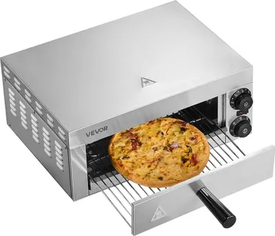 Obrázek produktu pro Elektrická stolní pec na pizzu 12" 1500 W, nastavitelná teplota, časovač 0–120 min
