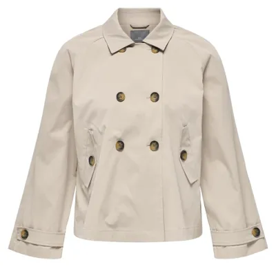 Produktbild von Only Carmakoma Damen Carapril Life Short Trenchcoat OTW Noos, Oxford Tan, s