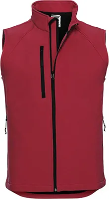Immagine prodotto di Russell R-141M-0 | Gilet Soft Shell da uomo / Lavabile fino a 40 °C - Colore: Classic Red - Taglia: L