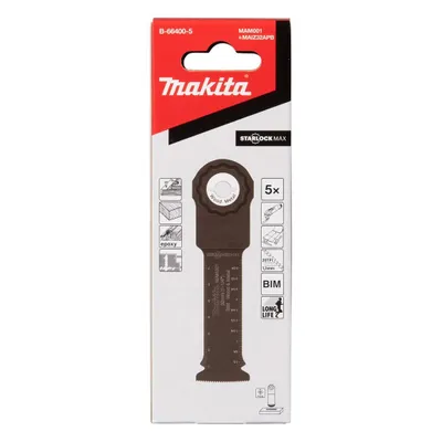 Image de Makita lame de scie plongeante BiM, 32 mm 32 x 80 mm - SARLOCK MAX - Bois, Bois clouté, Placoplâtre