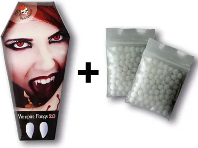 Produktbild von Vampirzähne & 2x Thermoplastkleber von King of Halloween