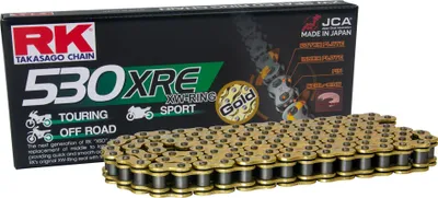 Obrázok produktu pre RK Gold Transmission Chain XRE 108 článkov 530 nitový zámok