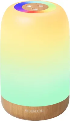 Image de Lampe de chevet - Éclairage d'ambiance - Lumière douce - Fonctionne sur piles - 146 cm de hauteur - Blanche