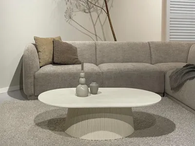 Produktbild von Couchtisch aus Mangoholz elfenbein - 120x70x36 cm - Patrice