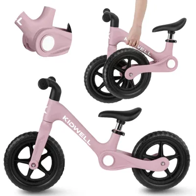 Obrázok produktu pre Detský bicykel COIL – 12-palcový – odrážadlo bez pedálov – ľahký – stabilný – systém Click & Fold, kolesá z EVA peny, od 2 rokov – ružový