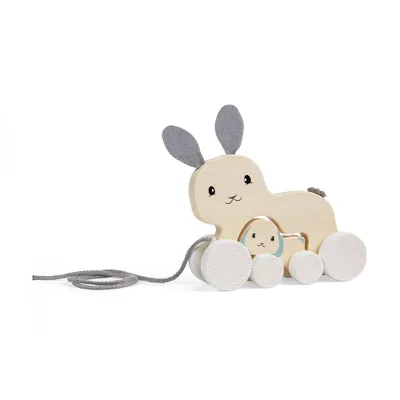 Produktbild von Bigjigs Häschen & Baby Nachziehspiel100%