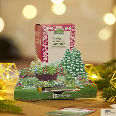 Zdjęcie produktu dla Kalendarz adwentowy z nasionami „Zimowy krajobraz” - 24 niespodzianki z