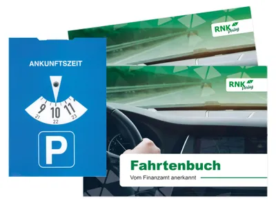 Produktbild von RNK Fahrtenbuch 3119/2 PKW DIN A6 quer 2 St./Pack. +Parkscheibe