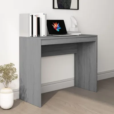 Produktbild von Büroschreibtisch in Grau Sonoma, 90 x 40 x 72 cm aus Holzwerkstoff