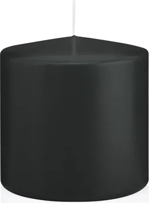 Produktbild von Stumpenkerzen Schwarz 100 x Ø 98 mm, 6 Stück, russarm, tropffrei