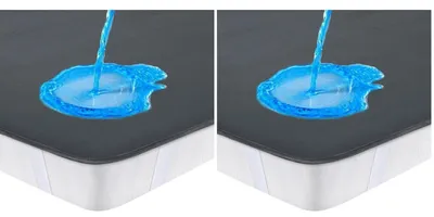 Produktbild von Matratzenschoner 90x200 cm Wasserdicht Grau 2er Pack