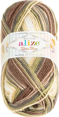 Immagine prodotto di Filato BABY BEST BATIK - 100 g, 240 m - Bianco, Marrone