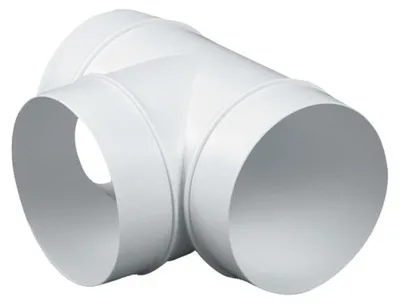 Obrázek produktu pro Tvarovka kulatá T-kus Den Braven pr. 150 mm, ABS, bílá
