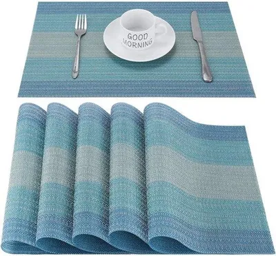 Obrázek produktu pro Modrá protiskluzová podložka pod stůl 45 x 30 cm, tepelně izolační