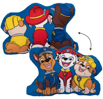 Produktbild von Paw Patrol Kissen – Paw Boy - Plüsch Dekokissen Kopfkissen 37 x 26 cm