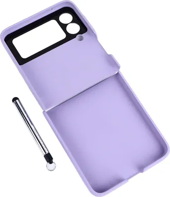 Produktbild von Schutzhülle für Galaxy Z Flip 3, ultradünn, Rundumschutz, stoßfest, faltbar, mit Touchscreen-Stift, Lila