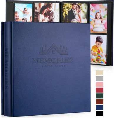 Produktbild von Fotoalbum 10 x 15 cm, 600 Fotos, Kunstleder mit Relief, für Familie Erinnerungen